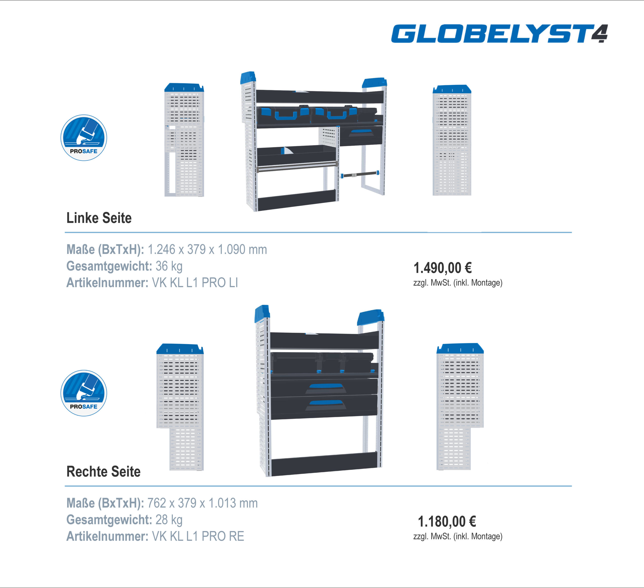 02_Kleine Transporter_kurzer Radstand L1_Pro Variante