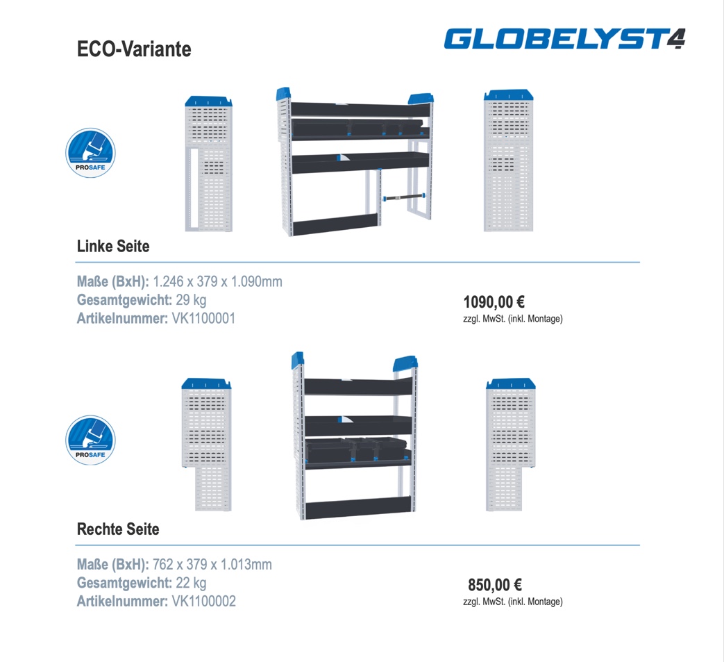 ECO-Variante Kleintransporter